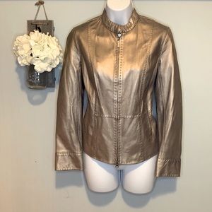 100% LEATHER SIGRID OLSEN JACKET